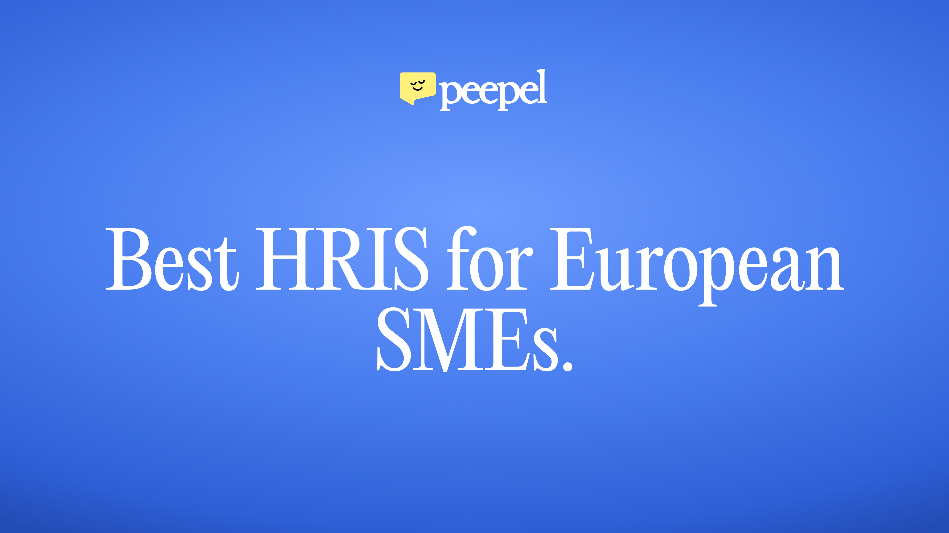 Best HRIS for European SMEs.